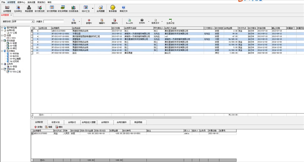 Vertragsmanagement Software Unternehmen Enterprise Office System Vertragszahlung Due Reminder Engineering Projektstatistiken Software(图1)