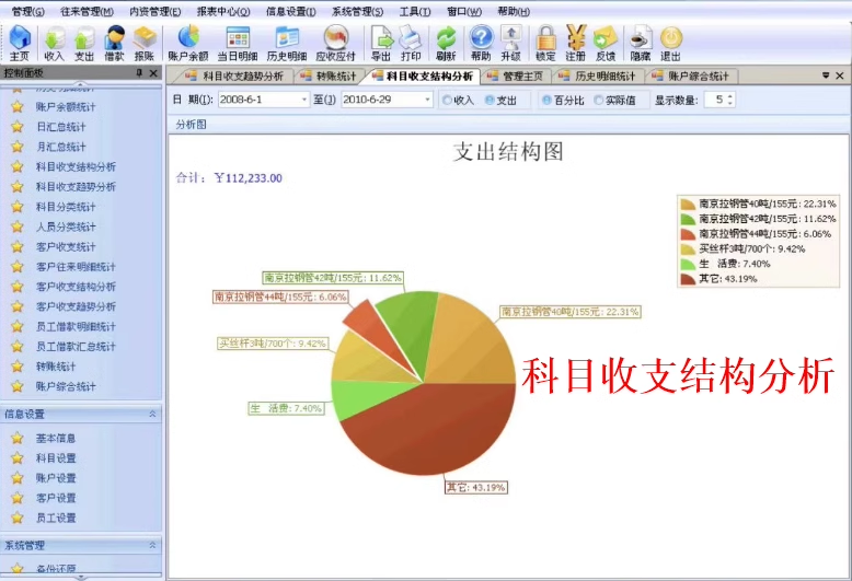 Finanzbuchhaltungssoftware V4.32 Einnahmen und Aufwendungen Forderungen und Verbindlichkeiten Rückzahlung Darlehen Kassenmanagement Buchhaltung(图7)